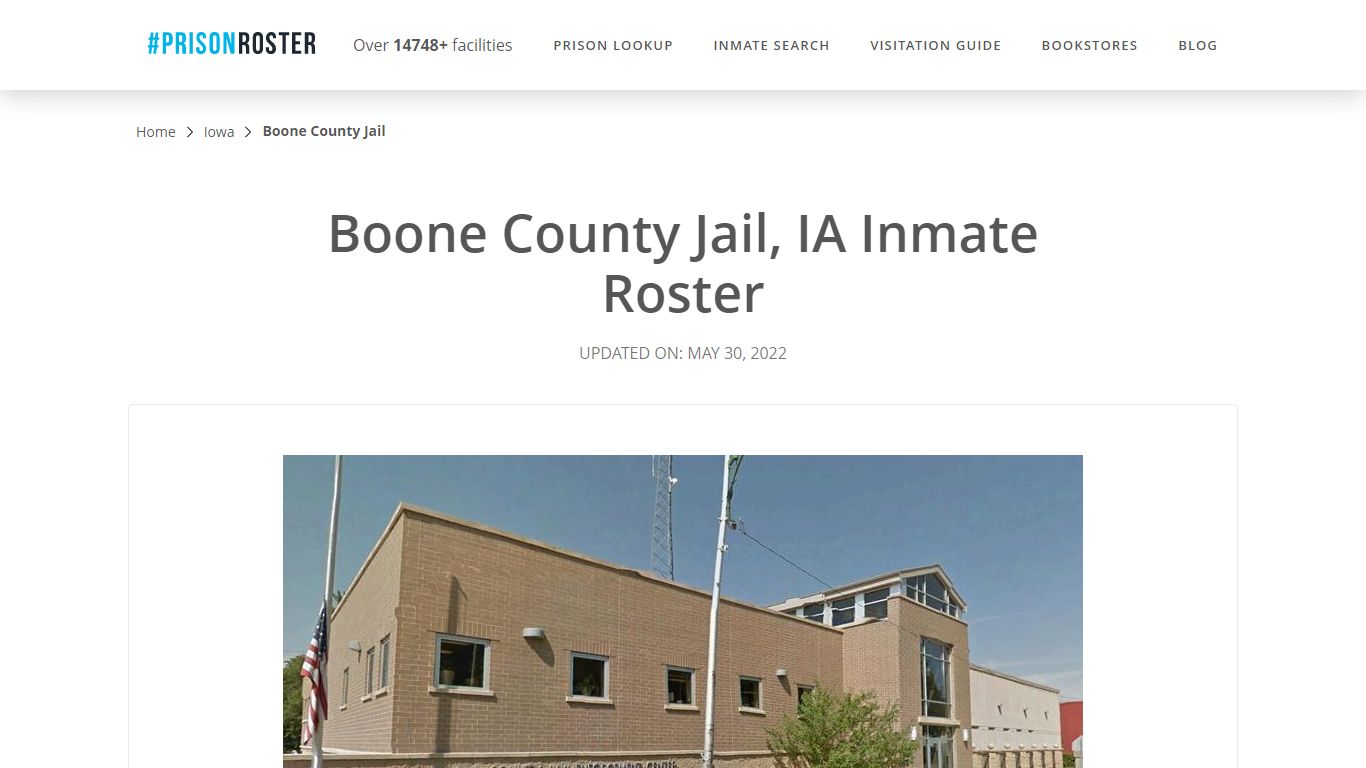 Boone County Jail, IA Inmate Roster